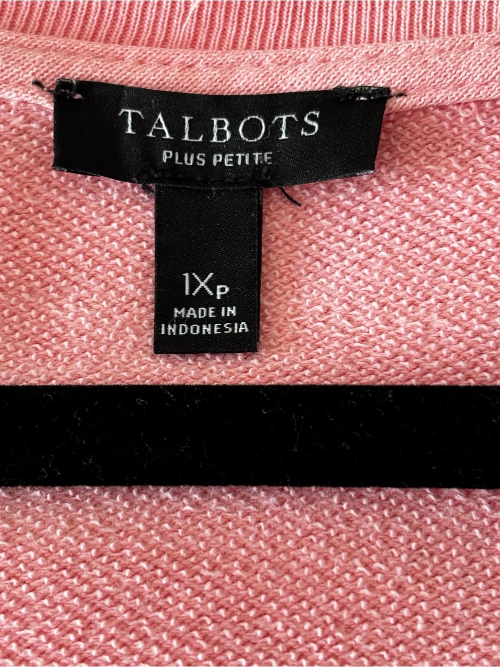Talbots Embroidered Crewneck Sweatshirt Rose Pink 100% Cotton - Picture 4 of 5